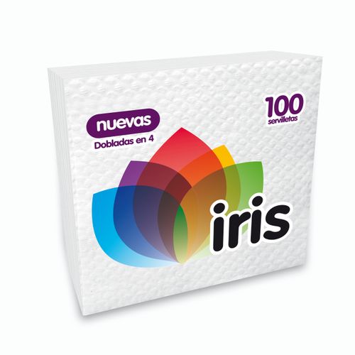 SERVILLETA IRIS 100 HOJAS *1UND