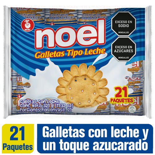 GALLETA NOEL TIPO LECHE X21 *321GR