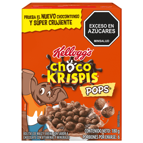 CEREAL KELLOGG CHOCO KRISPIS POPS *180GR
