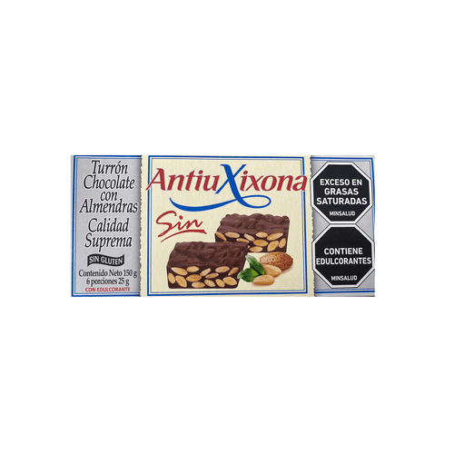 TURRON CHOCOLATE CON ALMENDRAS *150GR