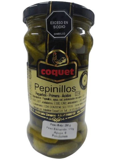 PEPINILLOS COQUET ELEGANCE FRASC *290GR