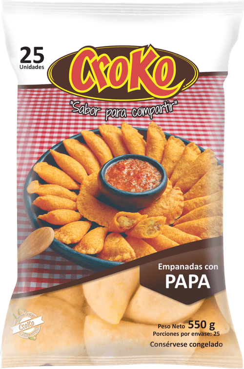 EMPANADA CON PAPA CROKO X25 *550GR