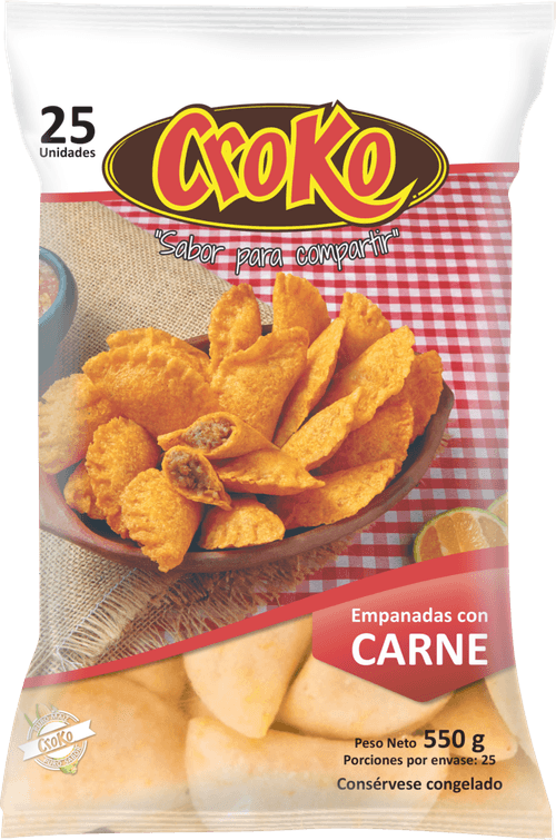 EMPANADA CON CARNE CROKO X25 *550GR