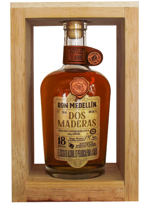 RON MEDELLIN DOS MADERAS 18AN BOT *750ML