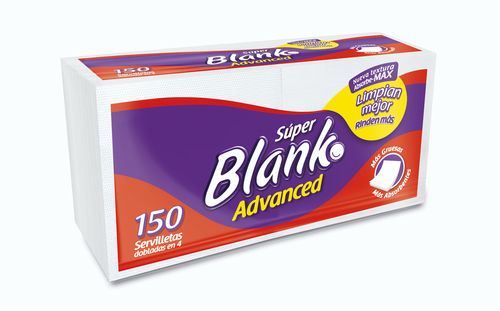 SERVILLETAS SUPER BLANKO 150HOJAS *1UND