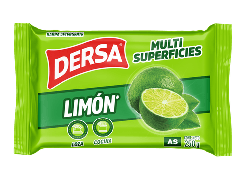 JABON BARRA MULTIUSOS DERSA LIMON *250GR
