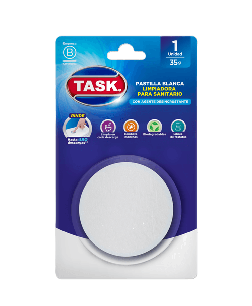 PASTILLA BLANCA SANITARIO TASK X1 *35GR