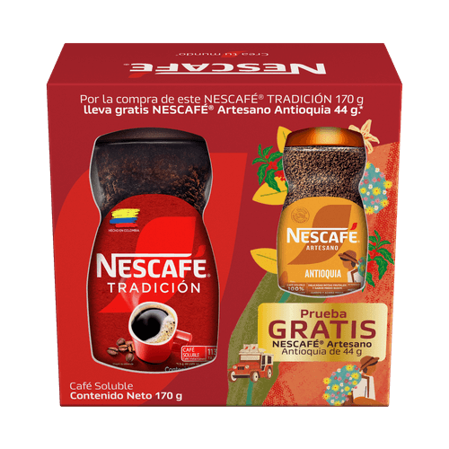 NESCAFE TRAD *170GR+GRTS CAF ARTES *44GR
