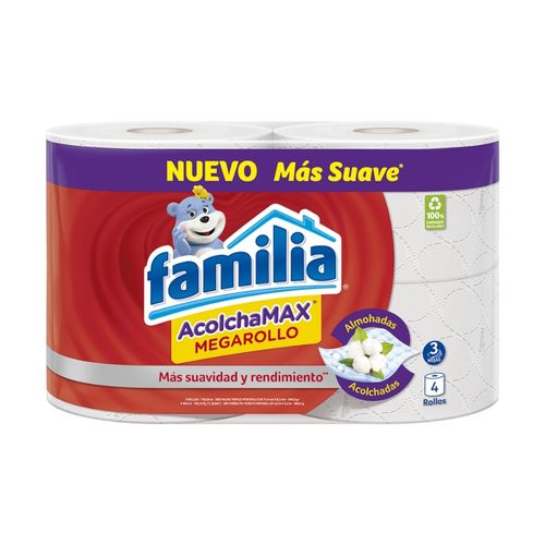 PAP.HIG FAMILIA ACMAX MEGA * 4 ROLLOS