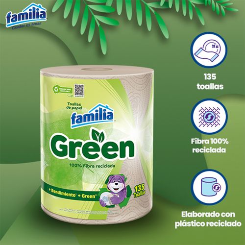TOALLA COCINA FAMILIA GREEN*1UND