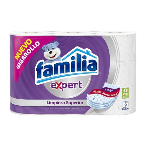 PAP.HIG. FAMILIA EXPERT X 9ROLLOS
