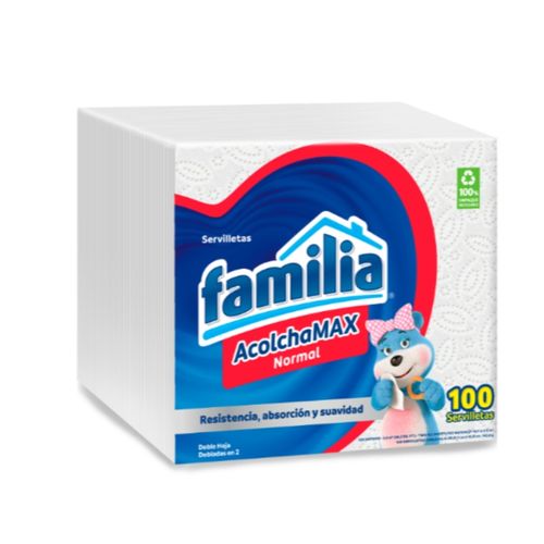 SERVILLETA FAMILIA NORMAL  x 100U